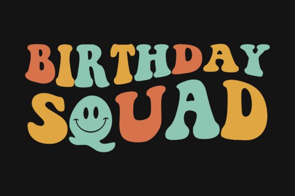 Birthday Squad Retro Wavy SVG: A Designer's Review