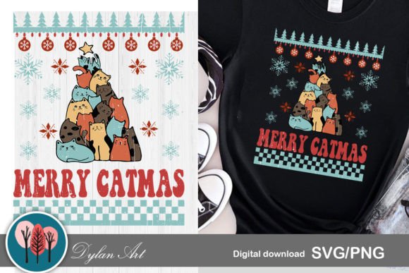 Merry Catmas SVG PNG: A Designer's Review for Holiday Stitching