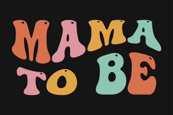 Review: Mama to Be Retro Wavy SVG for Embroidery